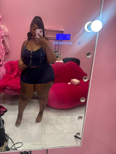 Itgirl Blue Jean 2 Piece Short Set